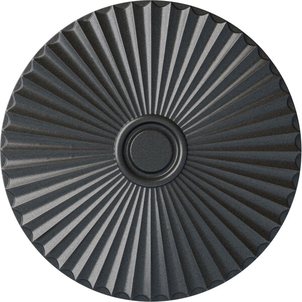Ekena Millwork Shakuras Ceiling Medallion (For Canopies up to 5 1/2"), Hand-Painted Pewter, 29 1/2"OD x 2"P CM30SHPES - main